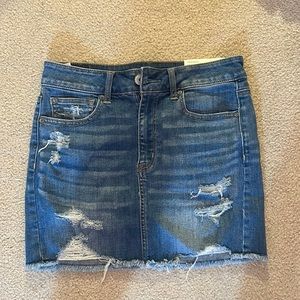 American eagle jean skirt